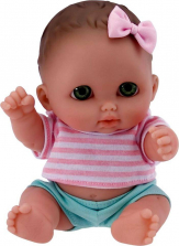 Lil' Cutesies 8.5 inch Best Friends Baby Dolls - Bibi - Green Eyes (Outfit Color/Pattern May Vary)