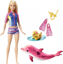 Barbie Dolphin Magic Snorkel Fun Friends Gift Set