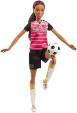Barbie Made To Move Soccer Player Doll - African American