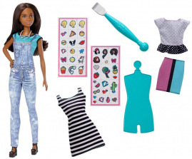 Barbie D.I.Y. Emoji Style Fashion Doll Set - African American