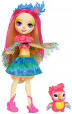 Enchantimals 6-inch Fashion Doll - Peeki with Parrot