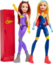 DC Super Hero Girls Supergirl and Batgirl with Locker Gift Set