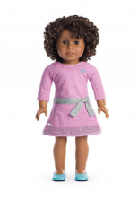 Truly Me Doll: Dark Skin, Curly Dark Brown Hair - Brown Eyes - available in select stores only