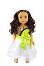 Ikuzi 18-inch Fashion Doll with Brown Wavy Hair