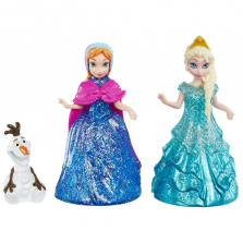 Disney Frozen Glitter Glider Anna, Elsa and Olaf Doll Set