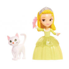 Disney Junior Sofia the First Sofia and Friends 3.25 inch Small Doll - Amber and Cat