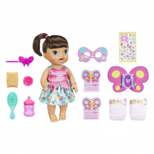 Baby Alive Brianna's Butterfly Party Brunette Playset