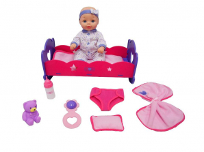 You & Me 14 Inch Baby and Rocking Cradle Baby Doll