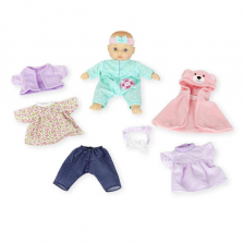 You & Me 8 inch Mini Baby Doll with Fashion Outfits Set