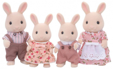 Calico Critters Sweetpea Rabbit Family Dolls Set