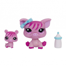Littlest Pet Shop Pet and Friend - Pig and Baby Pig