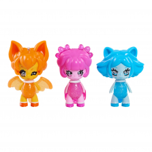 Glimmies 3-Pack Collector Figures - Lavoonia, Cerulea and Spinosita