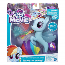 My Little Pony The Movie Rainbow Dash Glitter and Style Sea Pony Playset