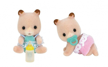 Calico Critters Fluffy Hamster Twins Dolls Set