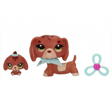 Littlest Pet Shop Pet and Friend - Dachshund and Baby Dachshund