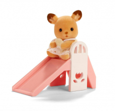 Calico Critters Friends in Mini Carry Cases - Deer and Slide