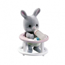 Calico Critters Friends in Mini Carry Cases - Bunny and Baby Walker