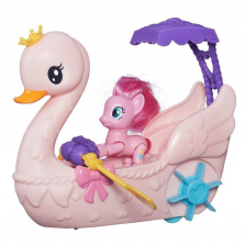 My Little Pony Friendship is Magic Explore Equestria Pinkie Pie Row and Ride Swan Boat Set