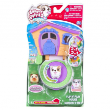 Chubby Puppies and Friends Siamese Kitty Baby 2-in-1 Flip N' Play House Playset