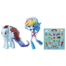 My Little Pony Elements of Friendship Rainbow Dash Pony and Doll Set