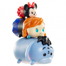 Disney Tsum Tsum 3 Pack Series 1 Figures - Eeyore, Anna and Minnie Mouse.