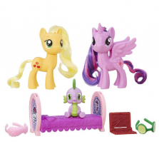 My Little Pony Friendship is Magic Pack Princess Twilight Sparkle and Applejack Dolls Playset