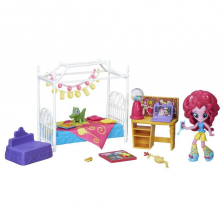 My Little Pony Equestria Girls Minis Pinkie Pie Slumber Party Bedroom Set - Blue