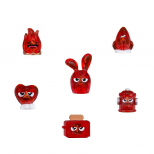Hanazuki Collection 1 6 Pack Treasure - Red Feisty
