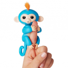 Интерактивная ручная мини -обезьянка -Fingerlings -Голубая - Boris Baby Monkey -ОРИГИНАЛ