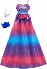 Barbie Complete Look Fashion Doll Outfit - Pink and Purple Ombre Gown