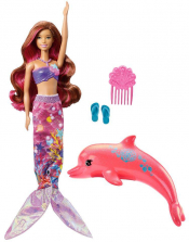 Barbie Dolphin Magic Transforming Fashion Doll - Mermaid