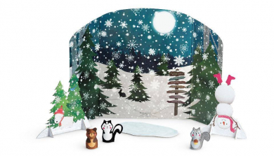 WellieWishers Winter Woods Stage Set