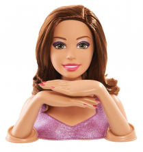 Barbie Crimp and Color Deluxe Styling Head Doll -Brunette