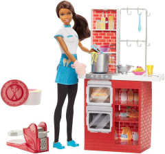 Barbie Spaghetti Chef Doll and Playset - African American