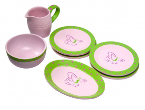 Laurent Doll Dishes Set with Serving Bowl, Pitcher and Platter for 18 inch Doll - 7 Piece