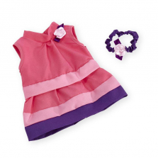 You & Me 12-14 inch Baby Doll Occasion Outfit - Tiered Dress