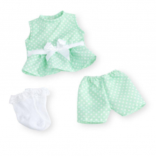 You & Me 12-14 inch Baby Doll Occasion Outfit - Dot Romper
