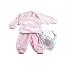 Adora Playtime Baby Doll Outfit - 3 Piece Layette Set - Pink