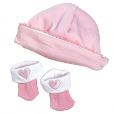 Adora Playtime Baby Doll Accessories - Hat/Sock Set - Pink