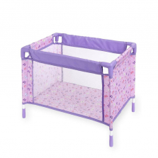 You & Me Play Yard for Dolls - Purple with Butterflies