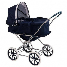 English Style 3-in-1 Doll Pram, Carrier, and Stroller for 24 inch Dolls