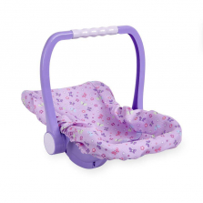 You & Me 12-18 inch Baby Doll Car Seat - Purple Butterfly