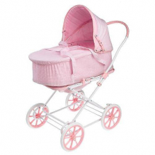 Doll 3-In-1 Pram, Carrier, and Stroller in Pink Gingham