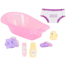 You & Me Bathtub Playset with Accessories - (colors vary)