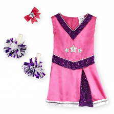 Dream Dazzlers Cheerleader Outfit with Accessories (Size Small, 5-6)