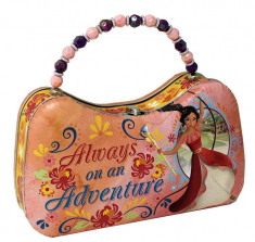 Disney Elena of Avalor "Always on an Adventure" Tin Purse Box with Beaded Handle