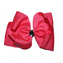 JoJo Siwa Giant Pink Diamond Bow Hair Clip with Rhinestone Center