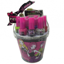 Pink Fizz Nail Polish Party Bucket Set