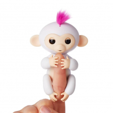 Интерактивная ручная мини -обезьянка -Fingerlings -Белая- Sophie - Baby Monkey- ОРИГИНАЛ