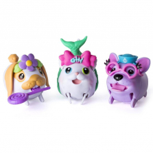 Chubby Puppies and Friends Fashion Team Playset - Lilac Frenchie, Lop Bunny, White Ragdoll Kitty